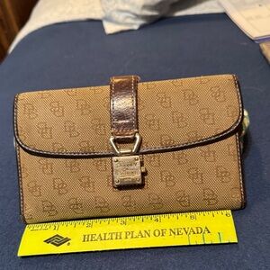 Dooney & Bourke Tan Monogram Wallet